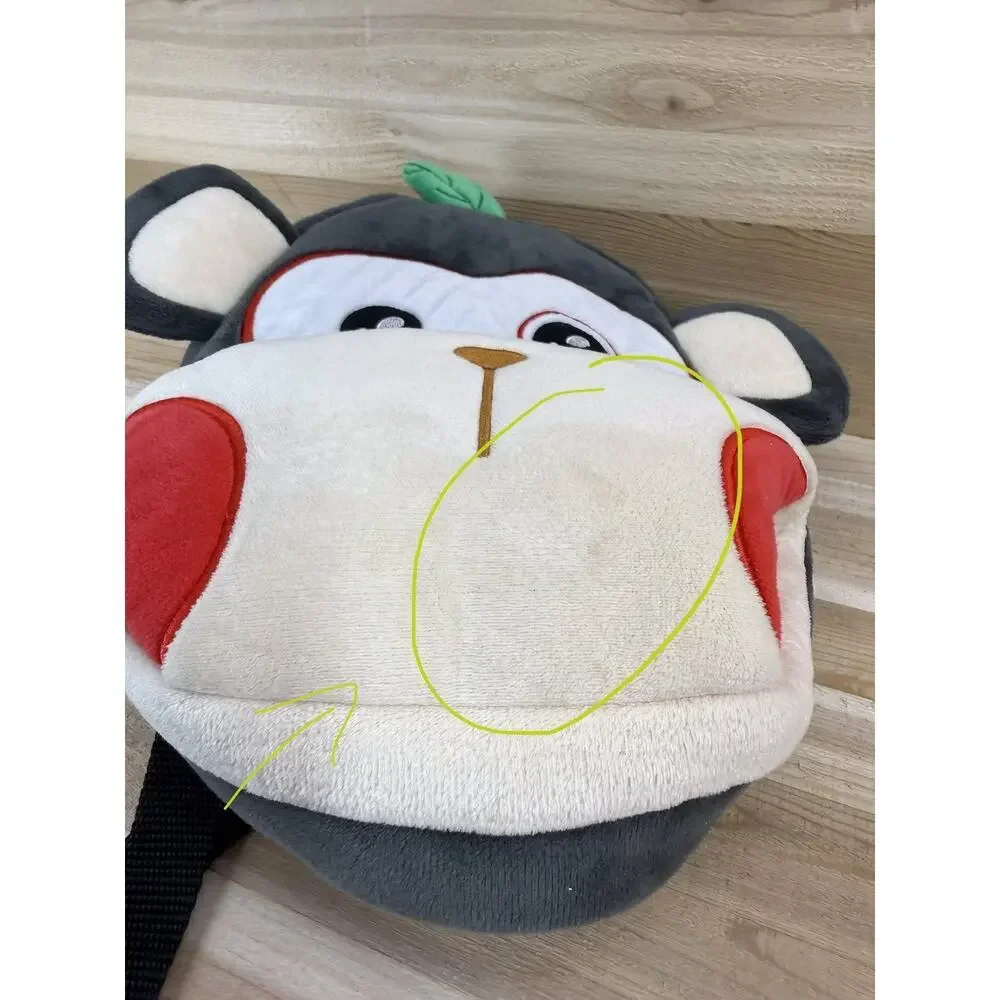 Kakoo Kids Toddler Backpack Monkey Face School Travel